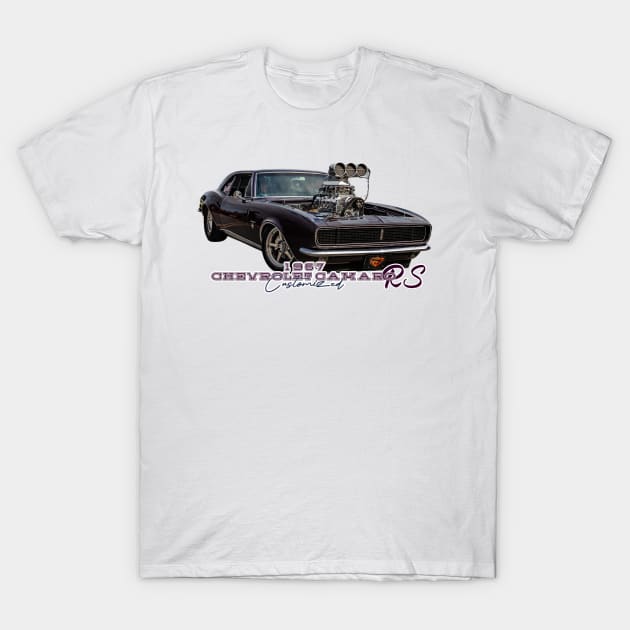 Customized 1967 Chevrolet Camaro RS T-Shirt by Gestalt Imagery